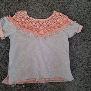 Gimmicks by BKE Lace Sleeve Sweatshirt from Buckle